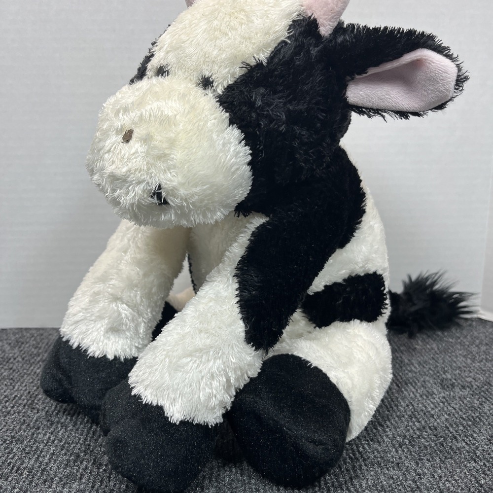 Kohl's Cares Click Clack Moo Black White Cow Stuffed Animal Beanbag Plush 12"